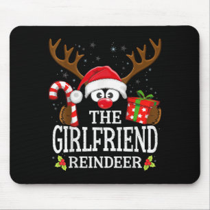 Christmas Matching The Girlfriend Reindeer Family Mouse Mat