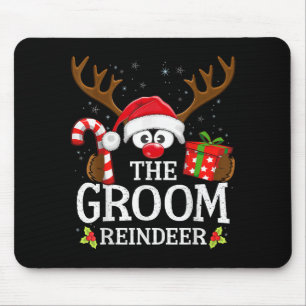 Christmas Matching The Groom Reindeer Family Mouse Mat