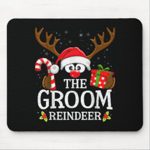 Christmas Matching The Groom Reindeer Family Mouse Mat