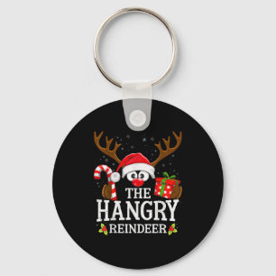 Christmas Matching The Hangry Reindeer Family  Key Ring