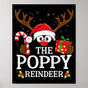 Christmas Matching The Ppy Reindeer Family  Poster