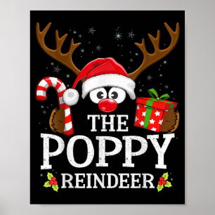 Christmas Matching The Ppy Reindeer Family  Poster
