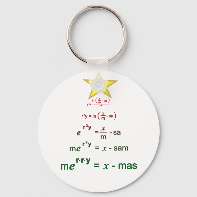 Christmas Math Key Ring (Front)