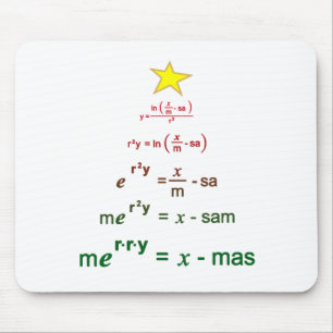 Christmas Math Mouse Mat