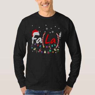 Christmas Math Teacher Fa La8 Equations Fa La La L T-Shirt