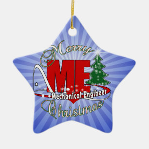 CHRISTMAS ME MECHANICAL ENGINEER CERAMIC TREE DECORATION