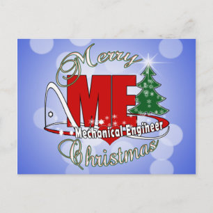 CHRISTMAS ME MECHANICAL ENGINEER HOLIDAY POSTCARD
