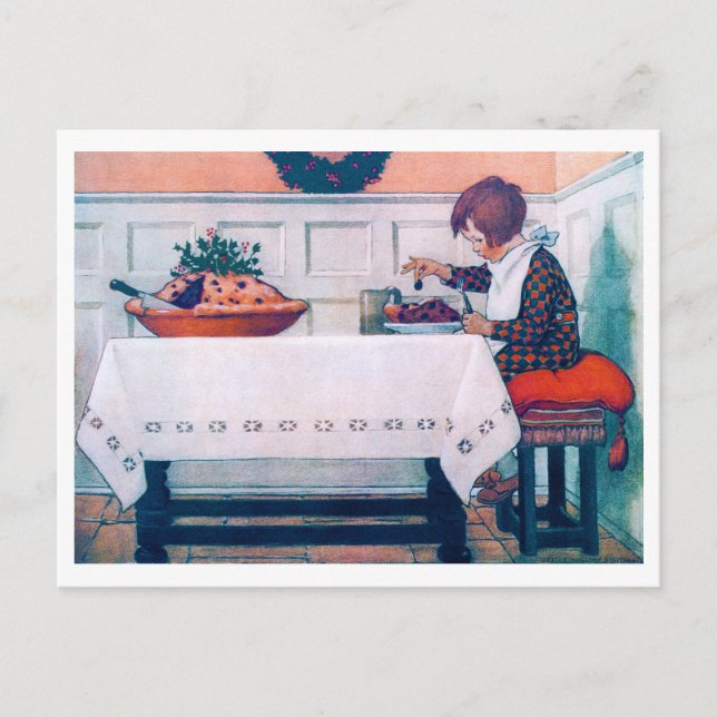 Christmas Meal, Jessie Willcox Smith Postcard (Front)