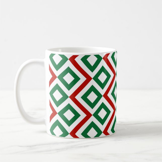 Christmas Meander Coffee Mug (Left)