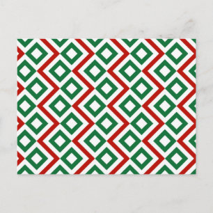 Christmas Meander Holiday Postcard