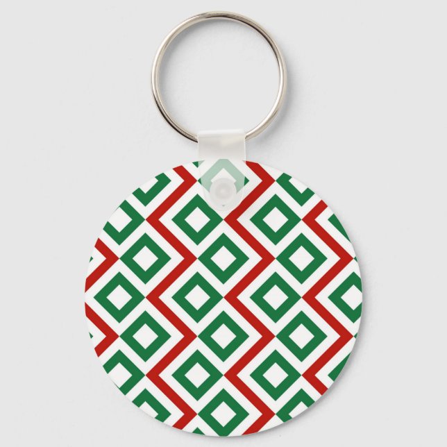 Christmas Meander Key Ring (Front)
