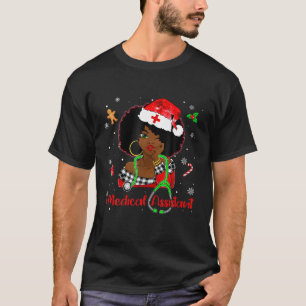 Christmas Medical Assistant Nurse Life African Ame T-Shirt