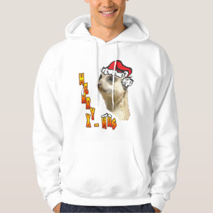 Christmas Meerkat Santa Hooded Sweatshirt