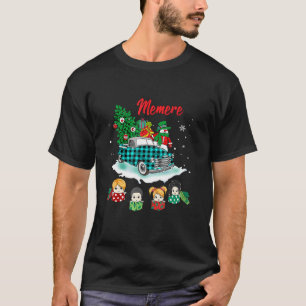 Christmas Memere Christmas Tree Green Truck Cute T-Shirt