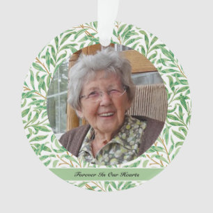 Christmas Memorial Photos Botanical Ornament
