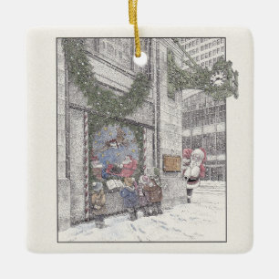 Christmas Memories at Field's Ceramic Ornament