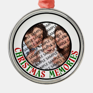 Christmas Memories Commemorative Photo Metal Tree Decoration
