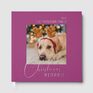 Christmas Memories Family Pet Photo Personalised Guest Book