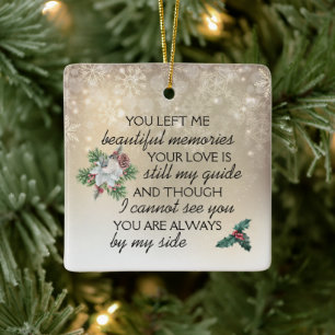 Christmas Memories, Loved One Memorial Ceramic Ornament