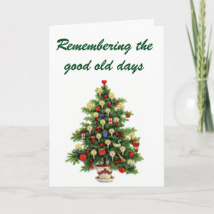 CHRISTMAS MEMORIES OLD DAYS & GOOD FRIENDS HOLIDAY CARD