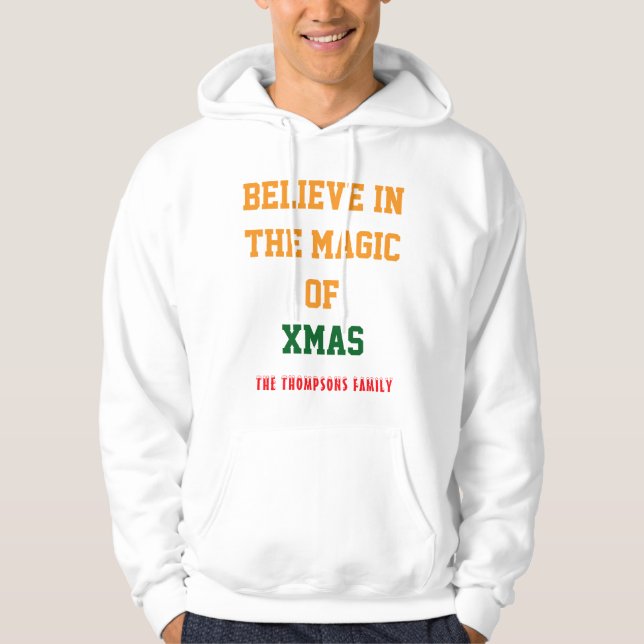 Christmas Men's Basic Hooded Sweatshirtcustomize Hoodie (Front)