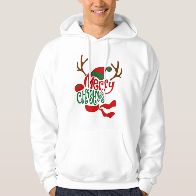 christmas men's hoodies sweatershirts long sleeve (Front)