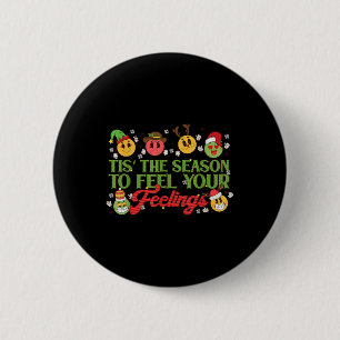 Christmas Mental Health Awareness Nurse Therapist 6 Cm Round Badge