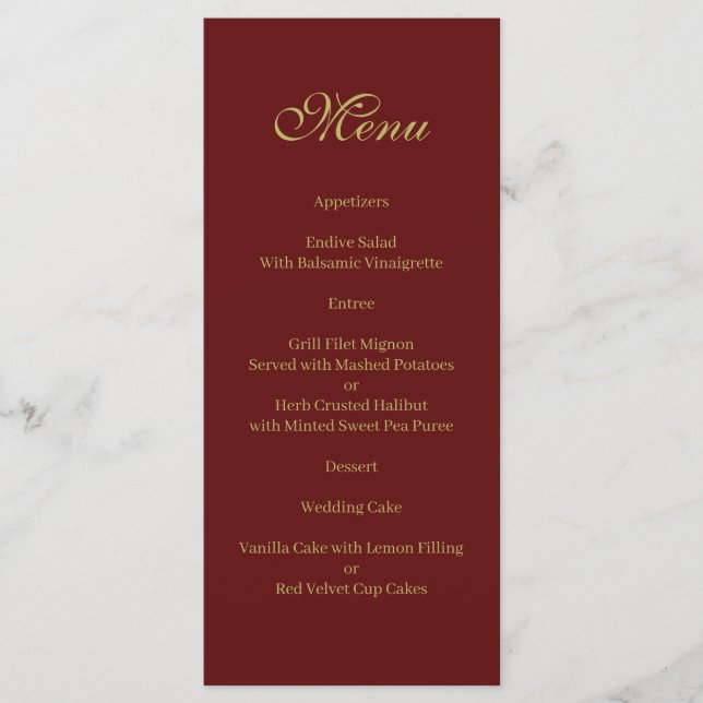 Christmas Menu (Front)
