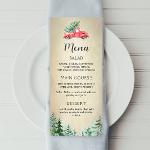 Christmas menu, Holiday editable printable menu