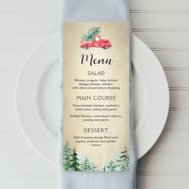Christmas menu, Holiday editable printable menu (Creator Uploaded)