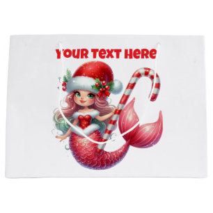 Christmas Mermaid Gift Bag