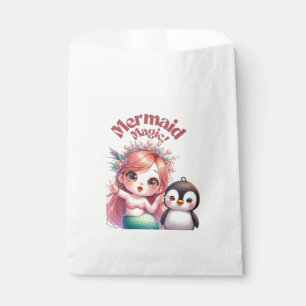 Christmas Mermaid Magic Card with Penguin Fun Favour Bags