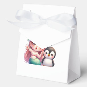 Christmas Mermaid Magic Card with Penguin Fun Favour Box