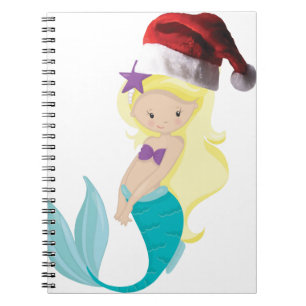 Christmas Mermaid Notebook
