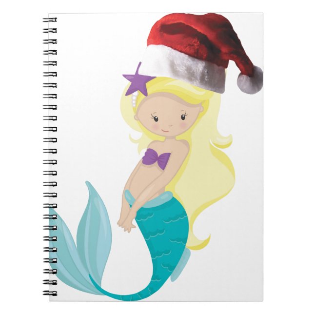 Christmas Mermaid Notebook (Front)