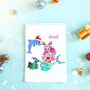 Christmas Mermaid Opening Up Gifts 