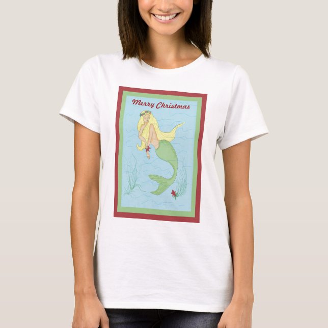 Christmas Mermaid Tee (Front)