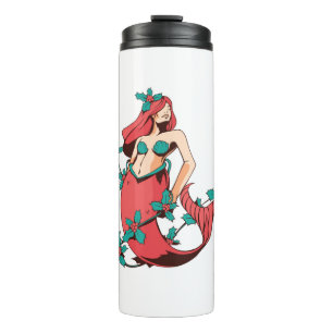 Christmas Mermaid Thermal Tumbler