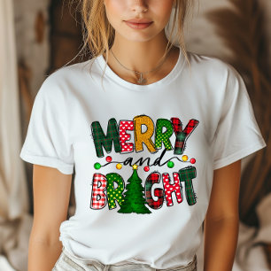 Christmas Merry and Bright Holiday T-Shirt