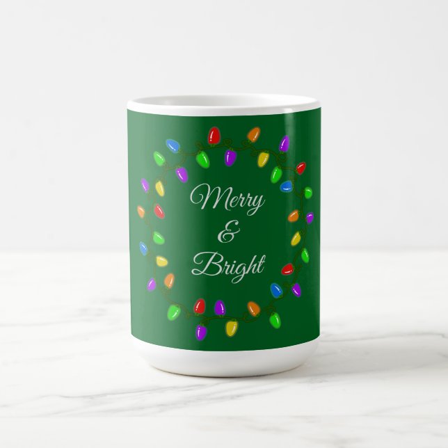 Christmas Merry And Bright Lights  Coffee Mug (Center)