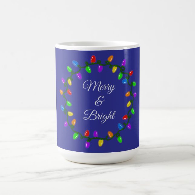 Christmas Merry And Bright Lights  Coffee Mug (Center)