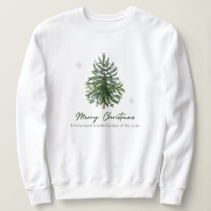 christmas,merry and bright,merry,modern,retro typo sweatshirt