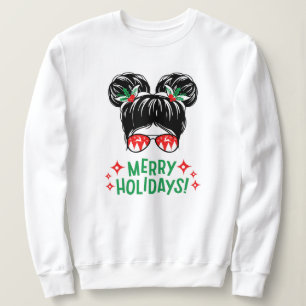 christmas,merry and bright,merry,modern,retro typo sweatshirt