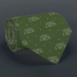 Christmas Merry and Bright Pattern Tie<br><div class="desc">Classic Christmas theme tie featuring typography text that says "Merry and Bright" with stars on a green background.</div>