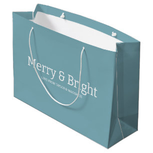 Christmas Merry and Bright Personalised Large Gift Bag