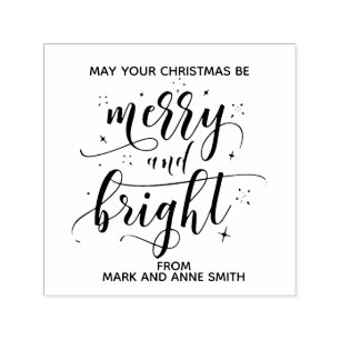 Christmas Merry and Bright Self-inking Stamp