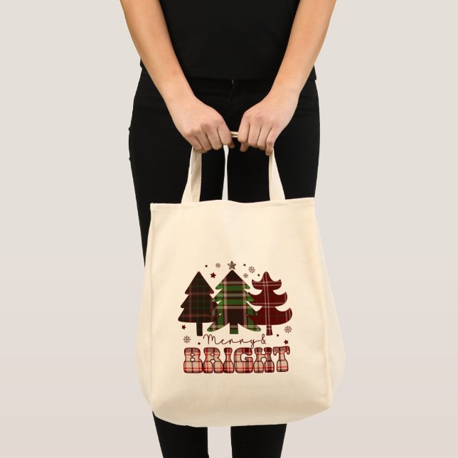 Christmas Merry and Bright Tote Bag (Front (Product))