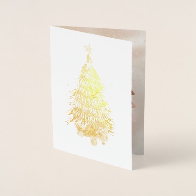 Christmas Merry and Bright Treeis Foil Card (Front)
