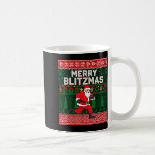Christmas Merry Blitzmas Santa Football Ugly Sweat Coffee Mug