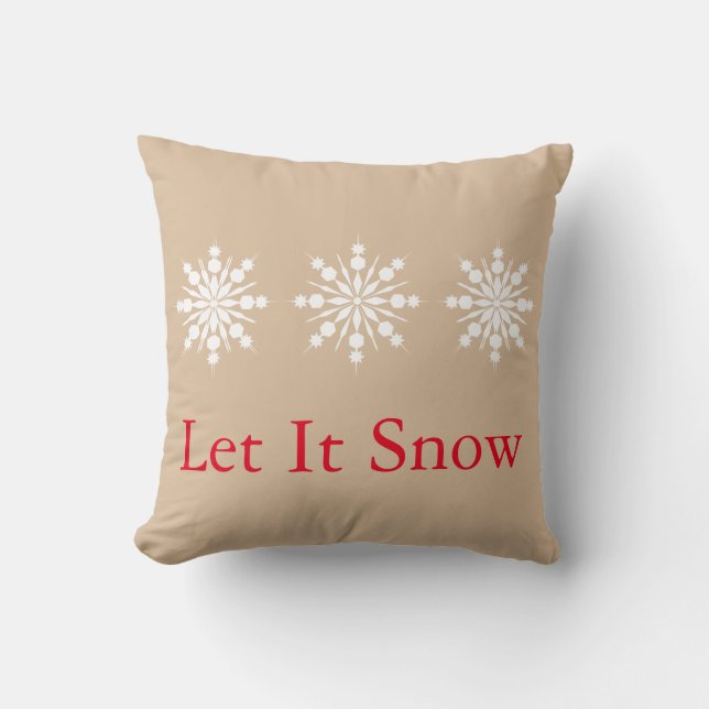 Christmas MERRY & BRIGHT Designer Burlap Cushion (Front)